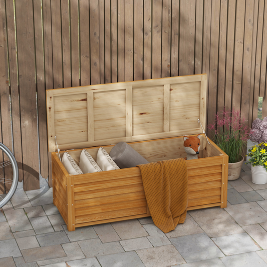 Outdoor Storage Box for Patio, Pool, Light Brown - 292L