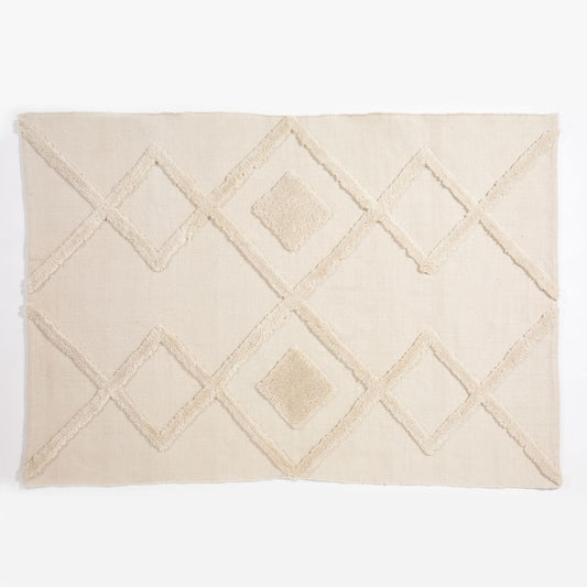 Windsor Geo Tufted 160x230cm Cream Rug
