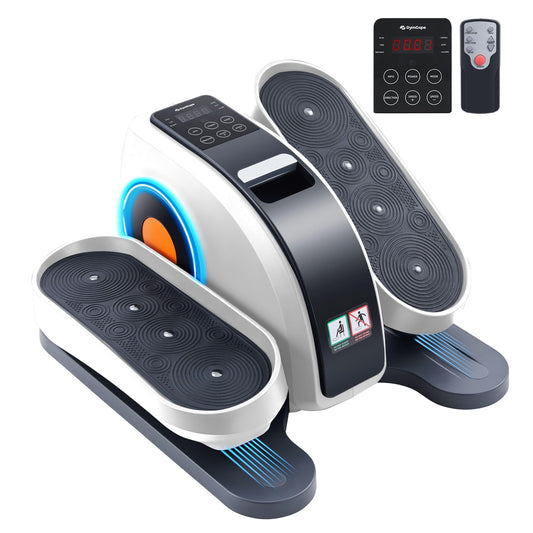 Under Desk Elliptical Machine Seated Ellipse Leg Exerciser As Seen on TV Portable Electric Pedal Exerciser for Seniors While Sitting with Remote Control 10 Adjustable Speeds