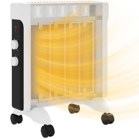 2000W Panel Heater, Electric Space Heater for Home, White