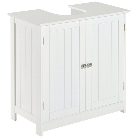 Basin Sink Vanity Cabinet Toilet Bathroom Shelf Door Storage Wooden