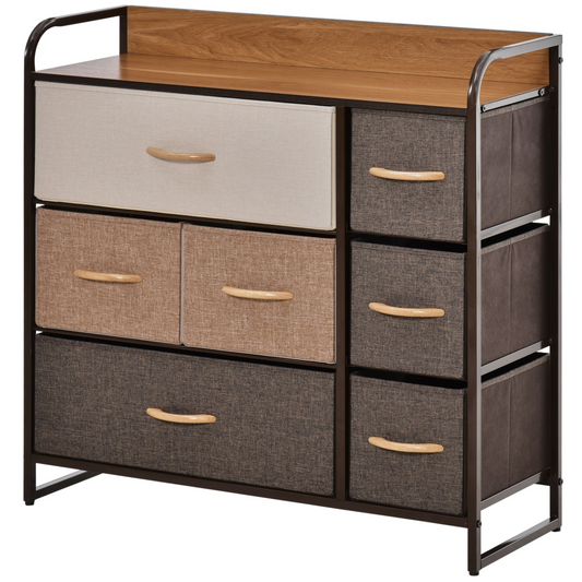 7-Drawer Dresser, Fabric Chest of Drawers, Storage Organizer