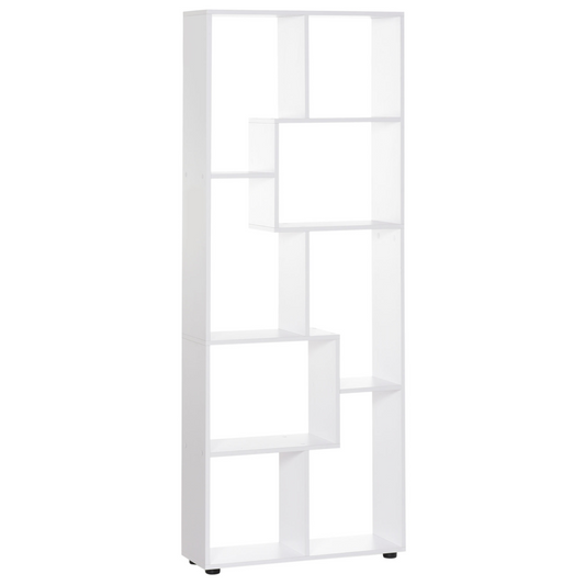 Multipurpose 8-Grid Bookshelf Decorative Shelf, Bathroom, Kitchen White