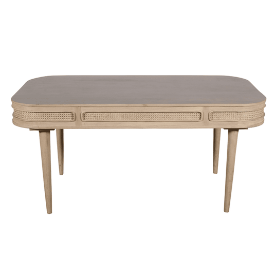 Valencia Cane & Mango Wood Dining Table 6 Seater
