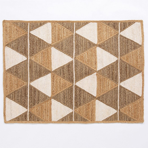 Prestbury Geo Handbraided 120x170cm Natural Rug