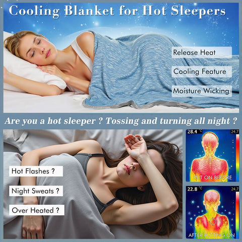 Cooling Blanket and 2 Pillowcases Set