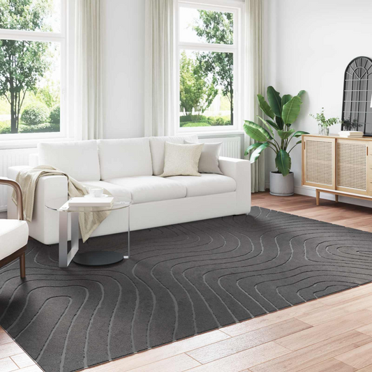 Area Rugs Rectangular Anthracite 340 x 240 cm