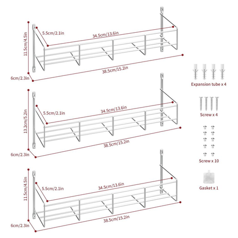 VINSANI 5 TIER HERB AND SPICE RACK 0008764