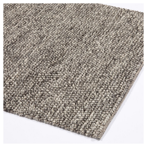Delilah Wool Pebble 120x170cm Mottled Grey Rug