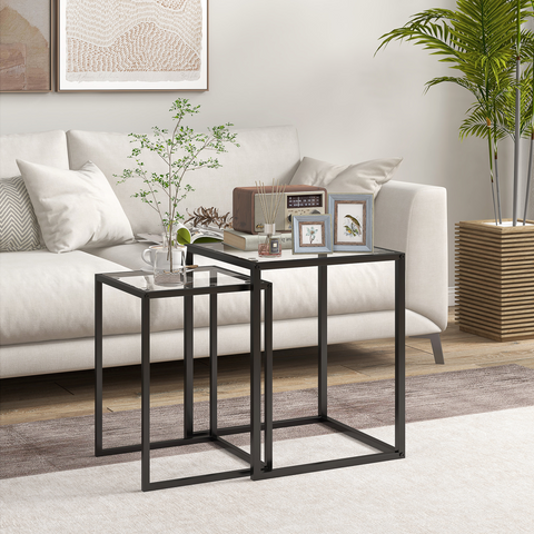Tempered Glass Top, Black