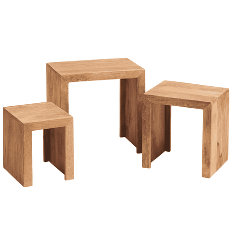 Toko Light Mango Nest Of 3 Tables