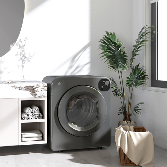 6kg Vented Tumble Dryer with 7 Dry Programmers for Small Spaces Grey