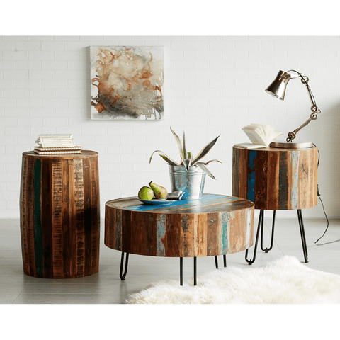 Coastal Drum Coffee Table