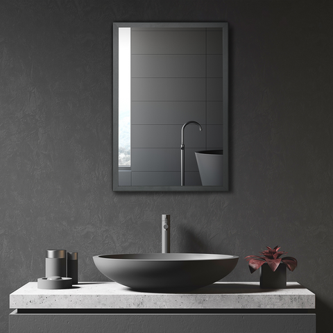 kleankin Wall Mounted Bathroom Cabinet with Mirror and Storage Shelves