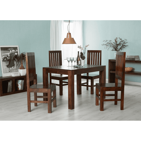 Toko Dark Mango Slat Back Chair (Set of 2)