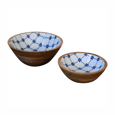 Artisan Furniture Blue and White Bowl Set of 2