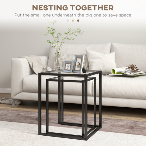 Tempered Glass Top, Black