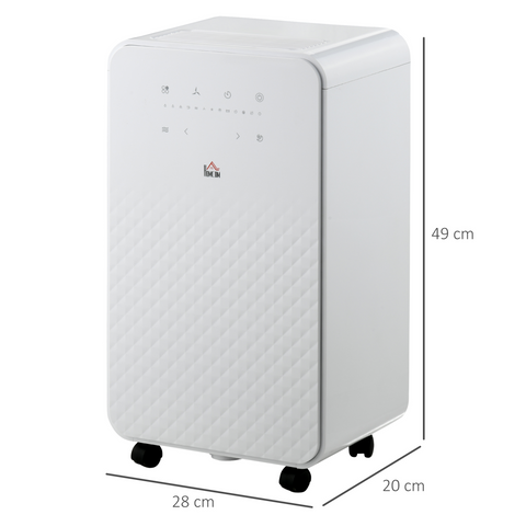10L/Day Protable Quiet Air Dehumidifier with Purifier, Timer, 5 Modes