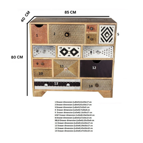 Sorio 14 Drawer Chest