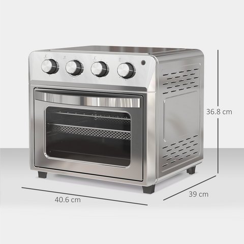 24L Air Fryer Oven, Small Electric Oven, Grill, Roast, Bake, 1600W