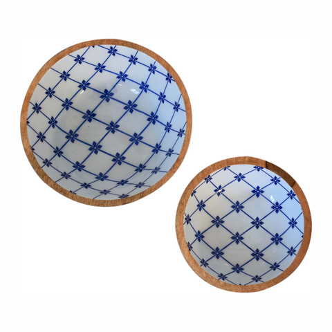 Artisan Furniture Blue and White Bowl Set of 2