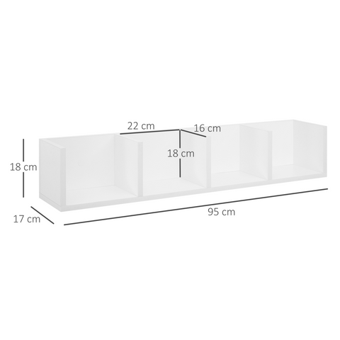 Multi-Media Wooden Shelf-White Home
