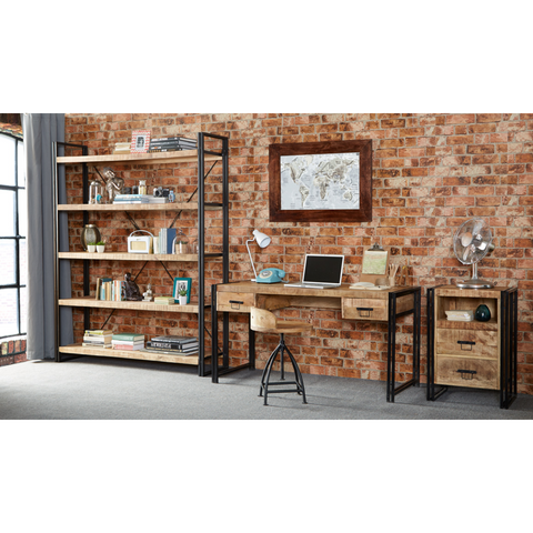 Cosmo Industrial Large Open Bookcase