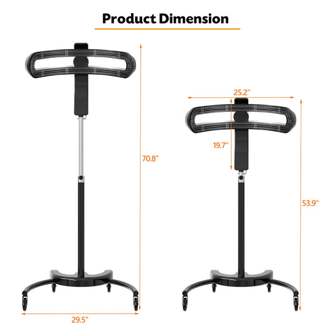 Professional Standing Hair Color Processor, Temperature & Angle Adjustable, 60-Minute Timing, Hair Dyeing/Perm Styling/Heating/Oil Treatment for Salon & Home Use