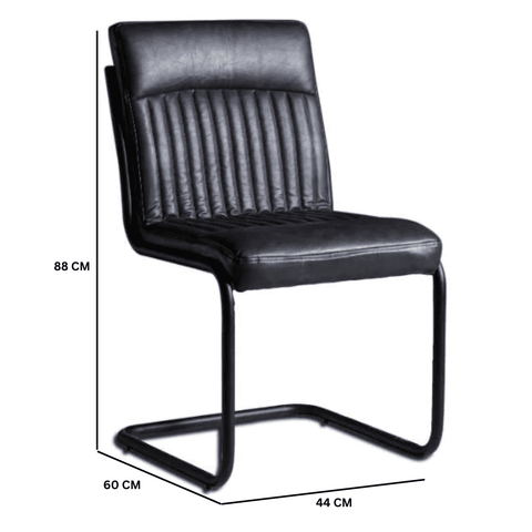 Dark Grey Dining Chair (Set of 2)
