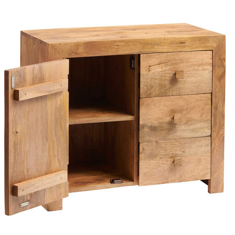 Toko Light Mango 3 Drawer Sideboard