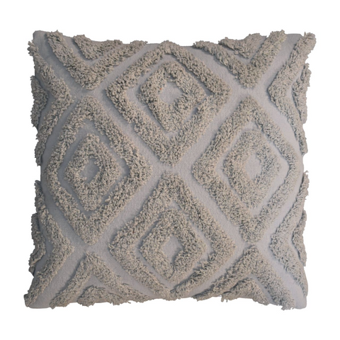 Artisan Furniture 2 Grey Mini Diamond Tassle Cushions