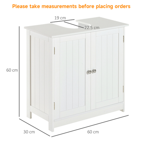 Basin Sink Vanity Cabinet Toilet Bathroom Shelf Door Storage Wooden