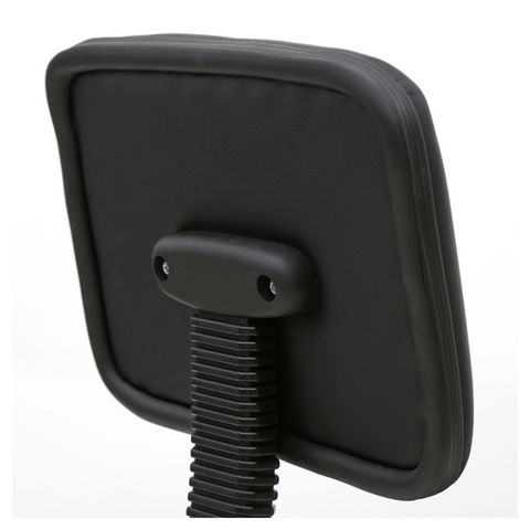 Saddle Shape Adjustable Salon Stool with Back Black