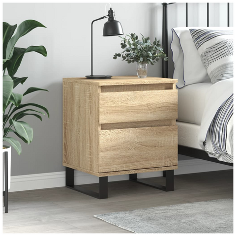 Bedside Cabinet Sonoma Oak 40x35x50 cm Engineered Wood