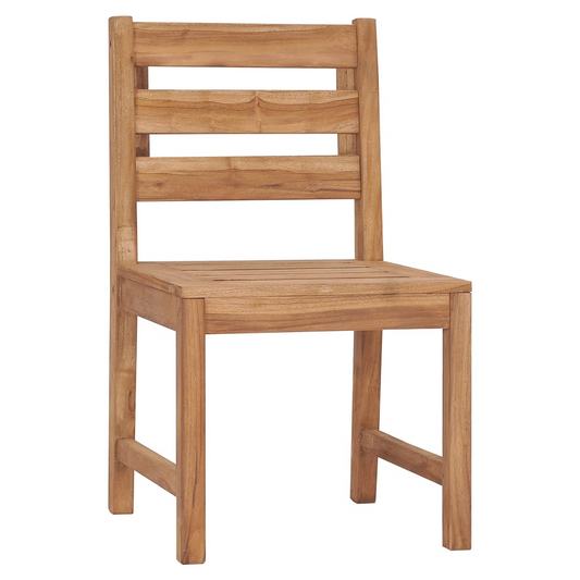Garden Chairs 2 pcs Solid Teak Wood