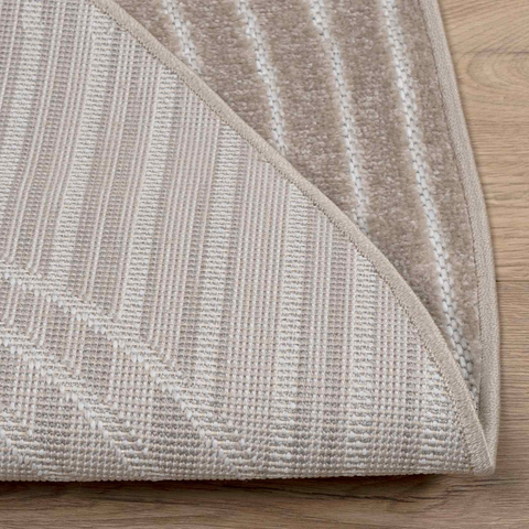 Area Rugs Round Beige Ø 160 CM