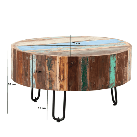 Coastal Drum Coffee Table