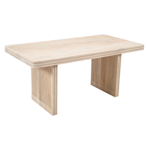 Hudson Carved Mango Wood Dining Table 6 Seater