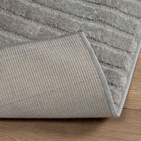 Area Rugs Rectangular Grey 340 x 240 cm