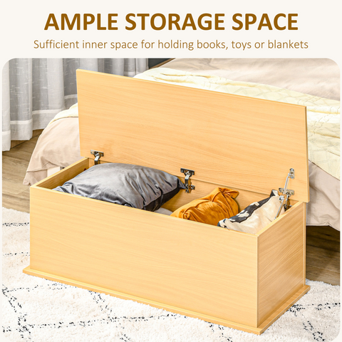 Storage Box Chest  Lid Spacious Collect Cabinet Chipboard -Burlywood