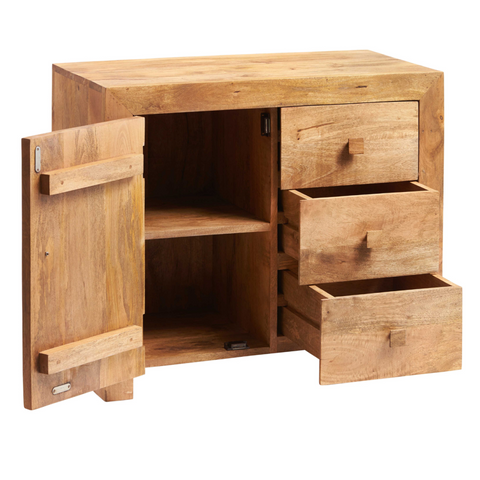 Toko Light Mango 3 Drawer Sideboard