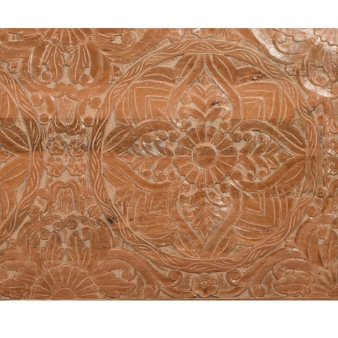 Artwork Mango Wood Bedframe Headboard