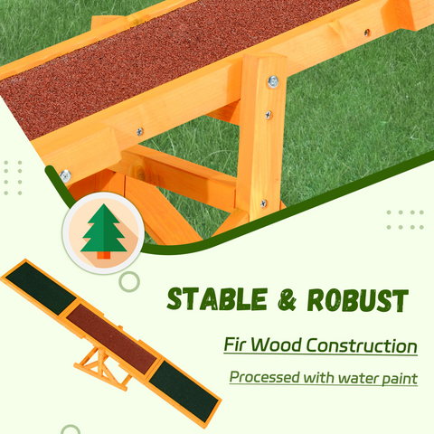 New Pet Seesaw Dog Training Agility Equipment Toy Exercise Playing Pawhut