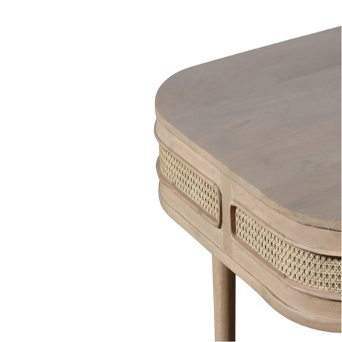 Valencia Cane & Mango Wood Dining Table 6 Seater