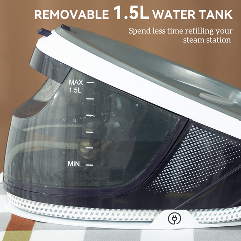 Steam Generator Iron, Large Water Tank, Smart ECO Mode, Self-Cleaning