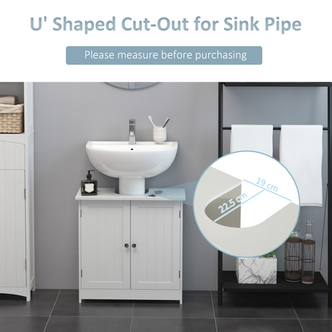 Basin Sink Vanity Cabinet Toilet Bathroom Shelf Door Storage Wooden