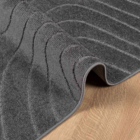 Area Rugs Rectangular Anthracite 340 x 240 cm