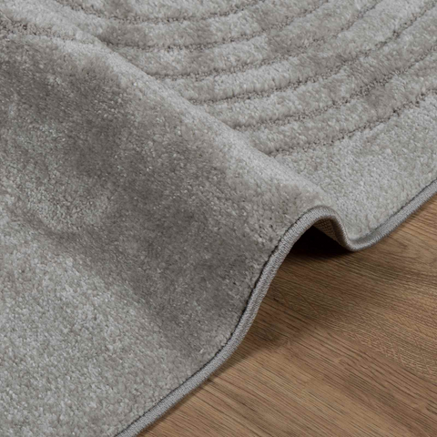 Area Rugs Rectangular Grey 340 x 240 cm