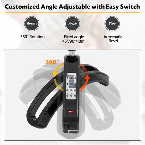 Professional Standing Hair Color Processor, Temperature & Angle Adjustable, 60-Minute Timing, Hair Dyeing/Perm Styling/Heating/Oil Treatment for Salon & Home Use