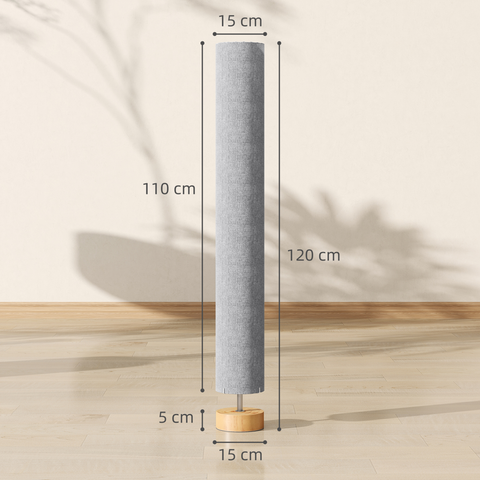 HOMCOM LED Floor Lamp with 3000K/4500K/6500K Colour Temperatures, Grey